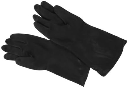Ipetboom 1pair Reusable Rubber Dishwashing Gloves for Household Cleaning Extra Thick Kitchen Gloves Non- and for Dish Cleaning and Washing Dishes