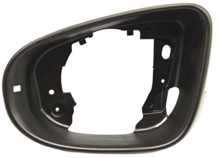 VETJMUA Auto Rückspiegel Kappe Für VW Für Golf 6 MK6 Für GTI R20 Für Bora Für Touran Links & Rechts Rückansicht Gehäuse Rahmen Auto Ersetzen Seite Spiegel Rahmen Halter Tür Spiegelkappen(Black-Left)