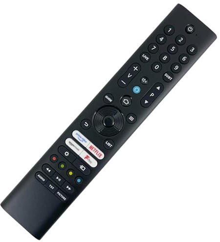 Genuine Replacement for Toshiba CT-8578 TV Remote Control Compatible with Toshiba 50QF5D53DB 43QF5D53DB 70QF5D53DB Smart 4K UHD HDR QLED with Voice, Bluetooth