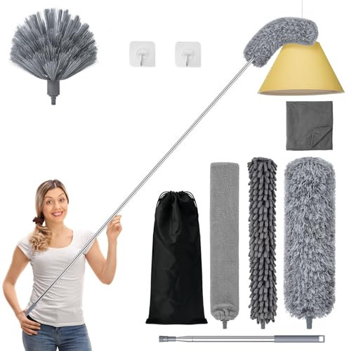 Spazzola Lavabile per La Rrimozione Della Polvere 9 Pezzi per La Pulizia Della Polvere su Porte e Finestre