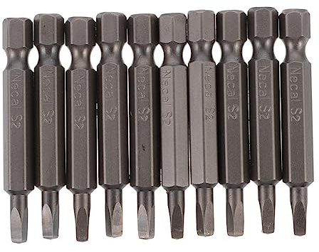NUOBESTY 10pezzi Punte Per Cacciavite Magnetiche in Acciaio Testine Per Cacciavite Resistenti All Usura Antiurto Per Cacciaviti Elettrici Trapani e Mobili