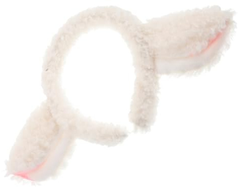 BESPORTBLE Cerchietto Orecchie D'agnello in Peluche Soffice, Fascia per Chioma Orecchie di Pecora, Accessorio per Costumi Morbido, Taglia Unica, per Ragazzo Ragazza e Donne, per Feste,