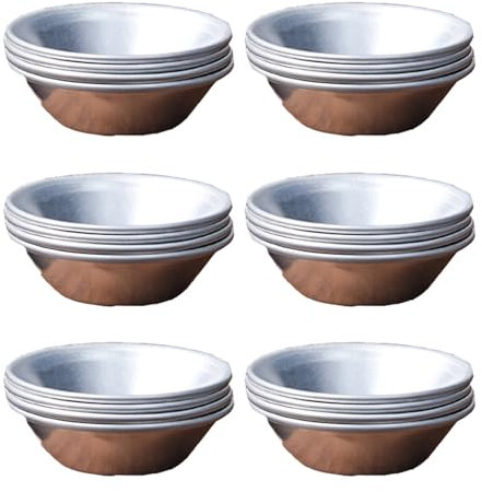 Mirweon 24 moldes pequeños para magdalenas, pasteles, galletas, huevos, moldes de aluminio para tartas, moldes pequeños para tartas, herramienta para hornear cupcakes