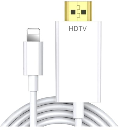 Adattatore Da Lightning A HDMI, Compatibile Con IPhone, For TV, Cavo HDMI For Apple, Adattatore AV Digitale HD 1080P, Sincronizzazione Video E Audio, HDTV/monitor