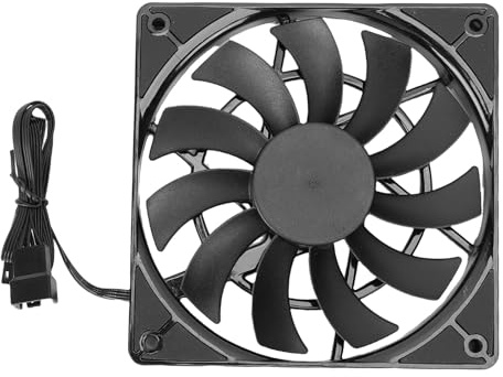 SUNGOOYUE Ventilador Silencioso para PC de 120 Mm, Ventilador de Refrigeración de Alto Rendimiento con Conector PWM de 4 Pines, Tecnología de Reducción de Ruido para Carcasa de Computadora,