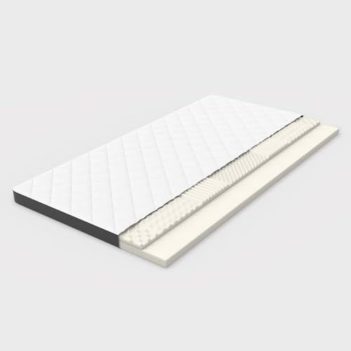 XPSSJMU Materasso confortevole H3, Medium Strength, Certificazione Oeko Tex, altezza 7 cm, dimensione 90 cm x 200 cm, prodotto in Cina, schiuma goffrata Seven Zone, efficace supporto della vita