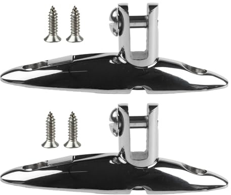 Homeponnew Charnière pivotante en acier inoxydable 316 pour bateau Bimini - Montage latéral - Avec vis pour yachts et remorques - 90 mm