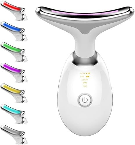 Face Massager LED Facial Sculptor Electric Guasha Tool Face Lifting Device Neck Massager Double Chin Reducer Lymphatic Face Brush Anti-Aging Massage Machine Beauty Tools LED Light Therapy Mask