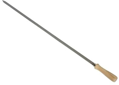 Steckerlfisch Spieß Edelstahl Grillspieß (1x XL-Spieß 12x780 mm + geschr. Griff)