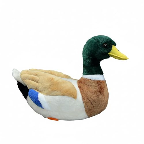 Wyvix Realistische Stockente als Plüschtier – 30 cm großes, weiches Erpel-Kuscheltier for