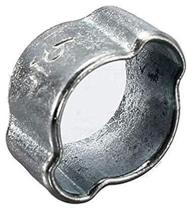 Clips à Double oreille, 10 pièces, colliers de serrage en acier zingué for tuyau hydraulique, collier carburant(25-28mm)