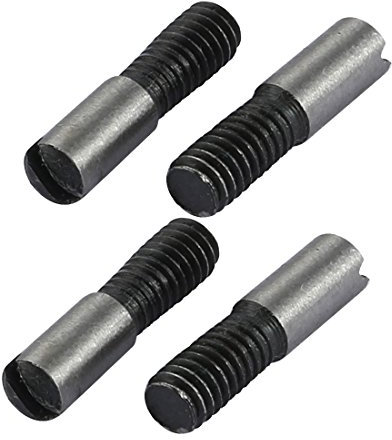 sourcing map 4 Stücke M4 äußer Gewinde 16mm Länge Geschlitzt Fahren Kegelstift DE de