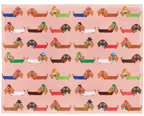 YISUMEI Decke Herrliche Dackel Kuscheldecken Weich Flanell Fleecedecke Bettüberwurf(150x200cm)