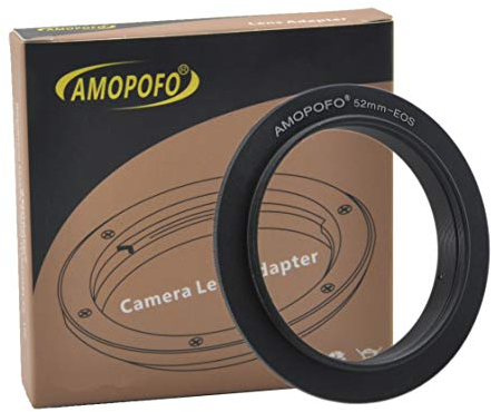 52mm to EOS Reverse Adapter Ring,52mm-EOS Macro Ring,Compatible with for Canon EF Camera 700D 650D 600D 550D 500D 450D 400D, 350D100D 90D 80D 77D 70D 60D 50D 40D 30D 20D 10D 7D 6D Mark II 6D 5D