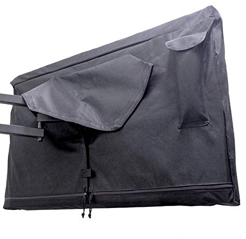 Outdoor TV Cover 40, 42, 43 inch -WITH ZIPPER, Weatherproof, Waterproof 360 degrees protection, Soft Non Scratch Interior - Black