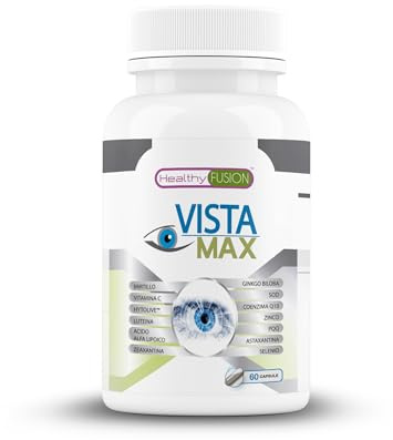 Healthy Fusion Integratori Occhi Con Luteina E Zeaxantina | Potente Ottimizzatore E Protettore Della Visione | Trattamento della salute degli occhi | 60 capsules