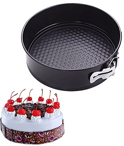 HAADI Cake Tin for Baking, Round Springform Baking Tin with Removable Loose Base, Non Stick Quick Release, 26cm Cheesecake Pan for Birthday and Celebration Cakes