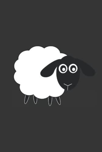 Notizbuch: Schaf Schäfchen Lamm Tier Tiere Notizbuch lustiges Tiermotiv liniertes Buch zum reinschreiben , 120 Seiten, gebunden Hardcover verwendbar ... zum Festhalten von Notizen Gedanken Ideen...