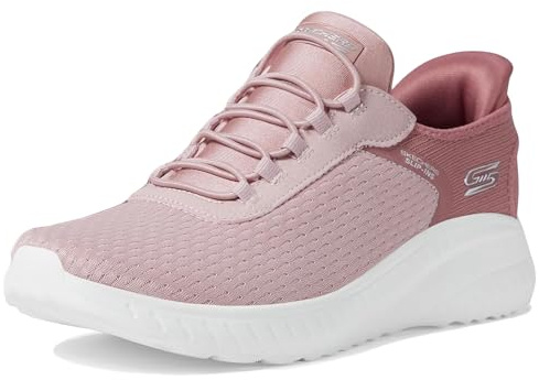 Skechers Damen BOBS Squad Chaos, Blush Mesh, 38.5 EU