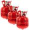 Party Factory – Helium Gasflasche 2x 140L für ca. 60 Luftballons – Partydeko Ballongas Flasche für Latex-, LED- & Folienballons – Einwegflaschen mit Knick-Füllventil – Für viele Dekoanlässe