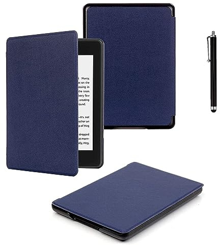enoxboo Hülle Kompatibel Mit Kindle Voyage - Lederabdeckung für Kindle Voyage, Modell Nr. NM460GZ