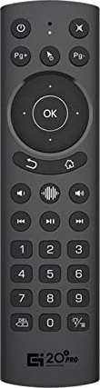 Irfora Universal Smart TV Fernbedienung, G20S Pro 2.4G Wireless Air Mouse mit USB-Empfänger, 6-Achsen-Gyroskop, tragbare Fernbedienung, intelligente Sprachsteuerung, IR-Lernen, Hintergrundbeleuchtung