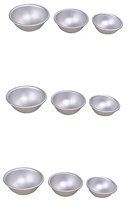 Zerodeko 18stücke Badebomben-formset Aus Aluminium Teilig Hochwertige Gießformen Für Selbstgemachte Badezusätze Und Kreative Küchenprojekte