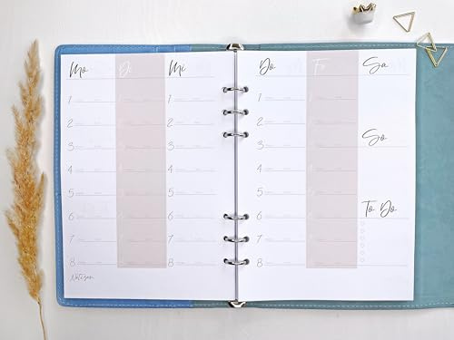 Wochenübersichten | undatiert | Modul für den Lehrerkalender | Modularer Unterrichtsplaner | Kalendereinlagen | Nachfüllseiten (1 Jahr / 52 Seiten)