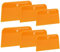 6 Pcs Automotive Body Fillers Body Filler Spreaders 4, 5, 6 Inch Auto Body Spreader Hard Plastic Auto Spreader for Applying Fillers Putties Glazes Caulking Agents and Paint(Orange)