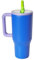 ThreeRs Tumbler with Handle Flip Up Straw 30 oz Leak Proof Vacuum Insulated Stainless Steel Mug, Rubber Base, Traveller, Travel Mugs, Stainless Steel, Silicone Nozzle, Leakproof PCTG Lid (LimeRickey)