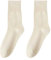 CMLDJBD Chaussettes 6 Paires De Chaussettes pour Femmes, Respirantes, Anti-Odeur, en Coton Uni, Confortables-6 Blanc du Lait-Code Moyen