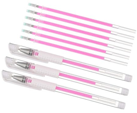 STOBOK 1 Satz Übungsnotizmarker Liner Grad Stempel Schablone Markierungen Tätowierung Bausatz Tinte Abs Salon-mapping-stift Positions-mapping-tool Augenbrauenstift Plastik Rosa