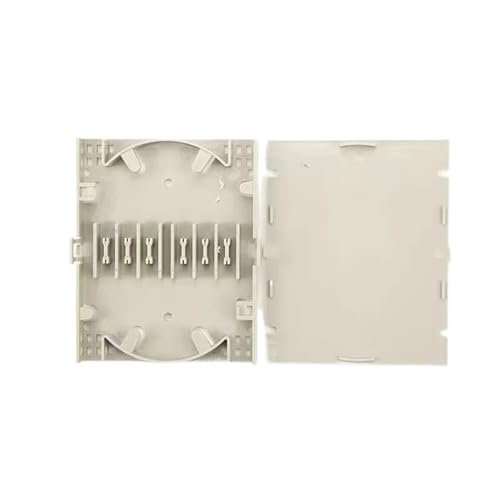 GHZHANG 10pcs 12 cores mini fiber tray for Optical cable terminal box small disc FTTH splitter box(12 cores white box)