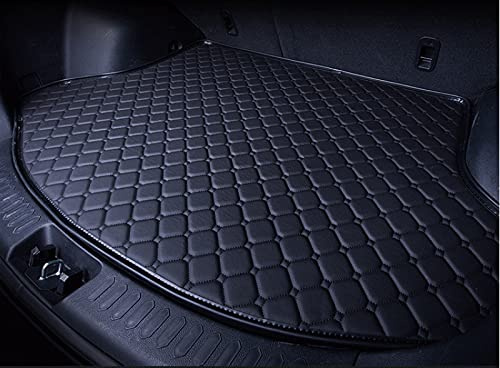 KARDZ Auto Leder Kofferraummatte für Cupra Formentor 2020 2021 2022 2023 2024 2025, Antirutschmatte Kofferraum Schutzmatte Kofferraumschutz Zubehör,D-Black