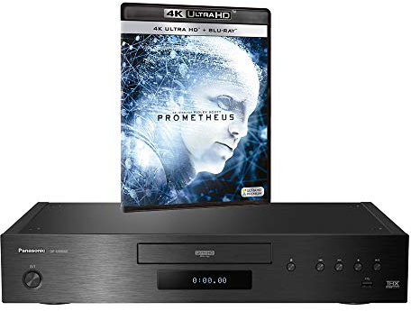 MULTIREGION Blu-ray Player Compatible with Panasonic DP-UB9000 MultiRegion Blu-ray Region A, B & C - DVD Regions 1-8 - Bundle Including Prometheus 4K UHD Disc