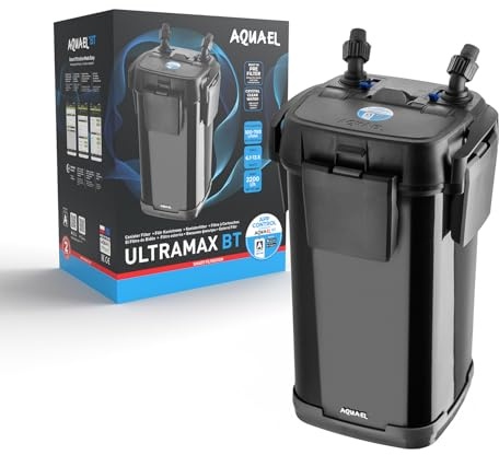 ULTRAMAX BT – Innovative Filtration – für höchsten Komfort | Externer Außenfilter für Aquarien 100–750 l | 2200 l/h | 6,1–13,5 W | Steuerung per App