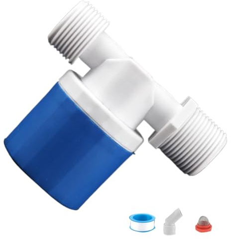 Rrlihjgu Vanne à flotteur - Vanne à flotteur de contrôle de niveau pour réservoirs d'eau, accessoires de tuyauterie automatiques de précision intégrés pour réservoirs domestiques, tours, bassins