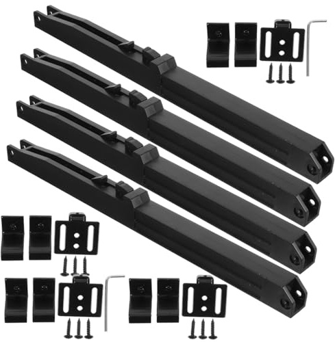 VILLCASE 4 Pezzi Kit Ammortizzatori Per Porte Da Fienile Con Chiusura Ammortizzata Soft Close Buffer in Pom Smorzamento Silenzioso Per Uso Residenziale E Commerciale