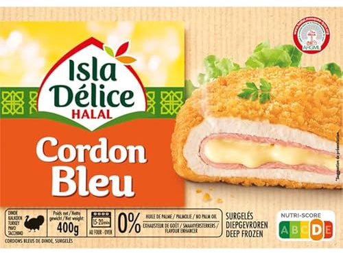ISLA DELICE Cordons bleus de dinde halal 400 g