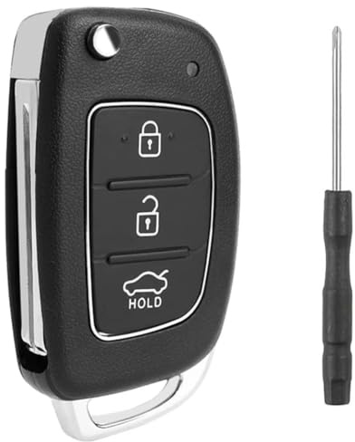 3 Tasten Schlüsselgehäuse Ersatz Hyundai, Klappschlüssel Ersatzgehäuse