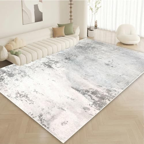 Tappeto moderno minimalista di colore chiaro per soggiorno, divano, zona tavolini da caffè, tappeti senza lanugine, decorazione, tappetino per camera da letto (180x200 cm 71x78,7 pollici/senza la