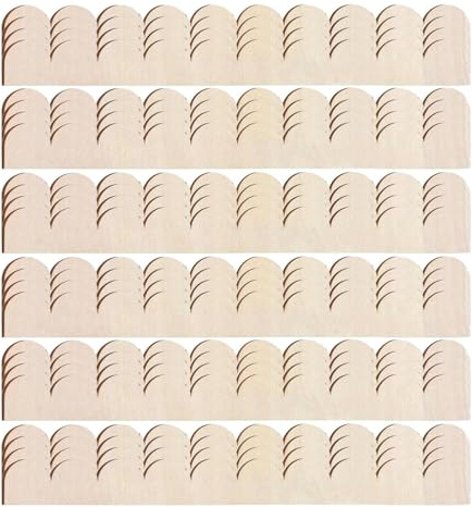 Moulure avec bord en forme de fenêtre 24 pièces Panneau pour bricolage avec bords non finis | Baguette décorative en bois | Pour maison, Noël, mur, étagère, fenêtre, porte