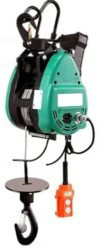 Montacargas eléctrico Polipasto eléctrico 220V Control remoto doméstico cabrestante portátil grúa de aire acondicionado Polipasto Cabrestante Eléctrico(360KG Remote)