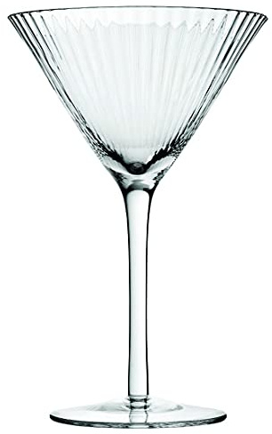 Utopia Hayworth Martini Glass 10.5oz / 300ml - Pack of 6 - Vintage Glassware, Stemware, Cocktail Glasses