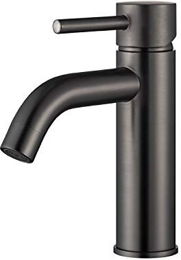 StoneArt Waschtischarmatur Wasserhahn Bad Einhebel-Mischbatterie Badarmatur Waschbecken Badezimmer Yaan 939219 graphit, 17,4cm, matt