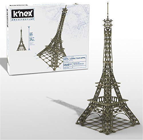 K'Nex 15238 Architecture Eiffel Tower Building Set, Educational Toys for Kids, 1470 Piece Stem Learning Kit, Engineering for Kids, Building Construction Toys for Boys and Girls Aged 9 Years +