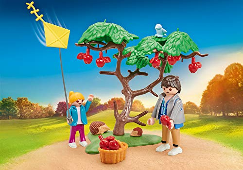 Playmobil - 9863 - Promeneurs d'automne avec Cerf-Volant - sous Emballage Plastique, Pas de boîte en Carton Bleu