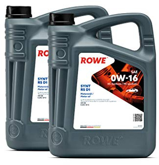 10 (2x5L) Liter ROWE HIGHTEC SYNT RS D1 SAE 0W-16 Motoröl für Hybridfahrzeuge