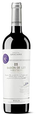 Baron de Ley Varietal Graciano, Vino Tinto DOC Rioja, Variedad Graciano, Gracia y Distinción, Botella 750 ml