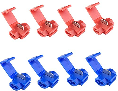 Ruidee 50PCS Wire Terminal Connectors Electrical Solderless Quick Splice Wire Connectors Quick Connector Branch Connector (UNJ2/HL)